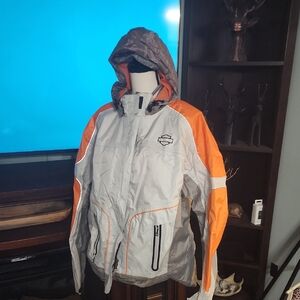 Harley-Davidson Gray and Orange Performance Jacket